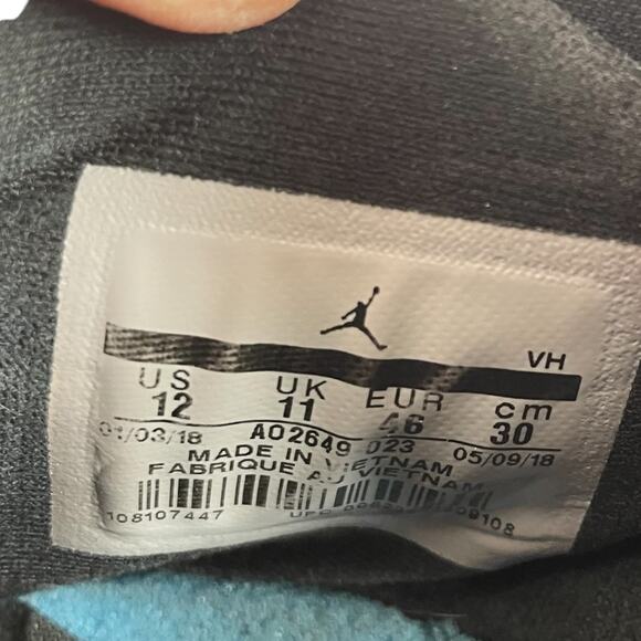 Men's JORDAN AIR DNA LX AO2649-023 Black Mesh and Red Basketball Sneakers EUC - Picture 10 of 10